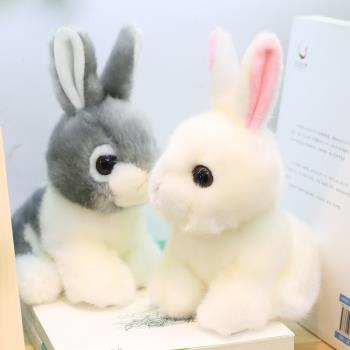 仿真兔子毛絨玩具布娃娃可愛小白兔年吉祥物公仔玩偶生日禮物女生
