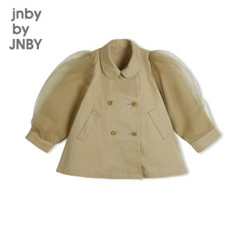 [JNBYBY嬰童]翻領風衣女童嬰兒折扣2022秋裝新款YM7911370