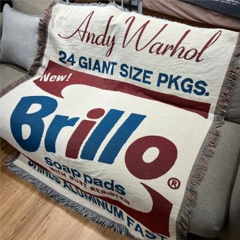 Andy Warhol Brillo 肥皂盒 安迪 霍沃爾 裝飾沙發毯 布里洛盒子