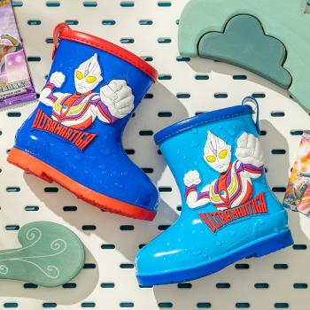 小孩卡通塑料防滑玩沙兒童雨靴