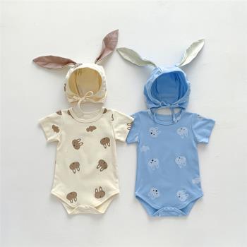 夏季男女寶寶小兔子嬰兒連體衣