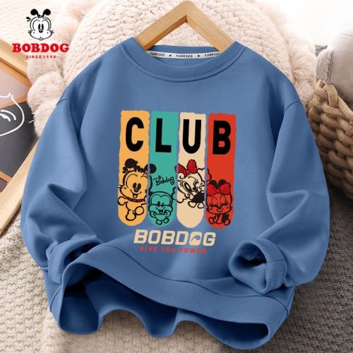 巴布豆男童衛衣2025校園潮牌男孩童裝春秋季酷帥卡通兒童春裝上衣