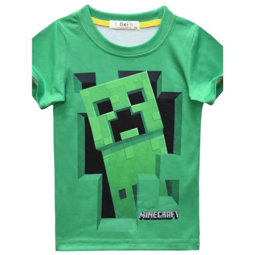 我的世界minecraft游戲周邊衣服中大童男孩夏裝短袖T恤上衣苦力怕|金秋購物節,全站最高39%回饋,消費滿額再抽999黃金|T恤 ...