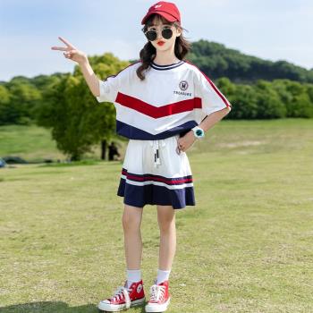 夏季洋氣韓版薄款短袖運動套裝