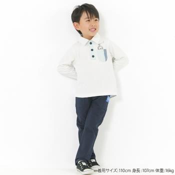 日本兒童休閑兩側口袋帥氣長褲