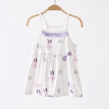 嬰兒夏季吊帶裙衣服莫代爾1公主裙薄款裙子3歲女寶寶背心小花裙夏
