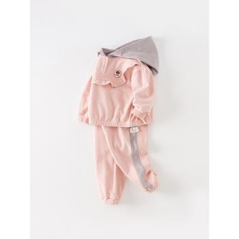 【商場同款】戴維貝拉兒童套裝女童新款秋裝運動衛衣褲子2023寶寶