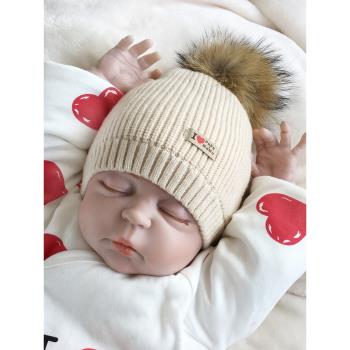 男女寶寶超萌毛線護耳嬰兒帽子