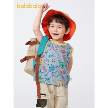 巴拉巴拉童裝寶寶T恤男童短袖打底衫心智恐龍兒童夏裝印花上衣潮