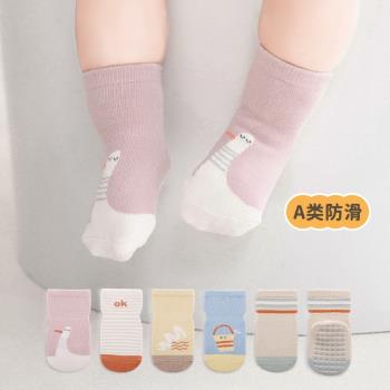 寶寶地板襪春夏純棉薄款新生嬰兒童春秋防滑隔涼男女童學步中筒襪