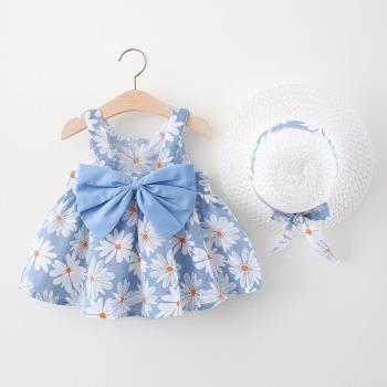女嬰兒寶寶純棉公主夏裝連衣裙