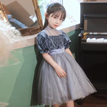 蓬蓬紗高端女孩鋼琴演奏兒童禮服