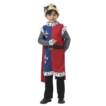 中世紀國王亞瑟王兒童王子六一舞臺表演萬圣節派對歷史裝扮服裝