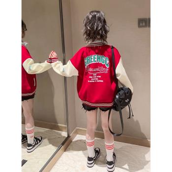 網紅春秋裝韓版時髦上衣棒球服