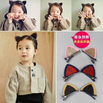兒童貓耳朵公主寶寶韓版飾品發卡