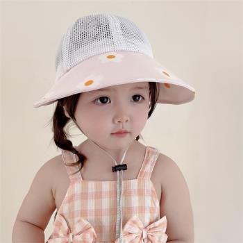 夏季小孩運動遮陽嬰兒防曬帽子