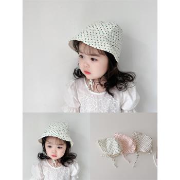 1歲女寶寶春夏季大檐韓系帽子