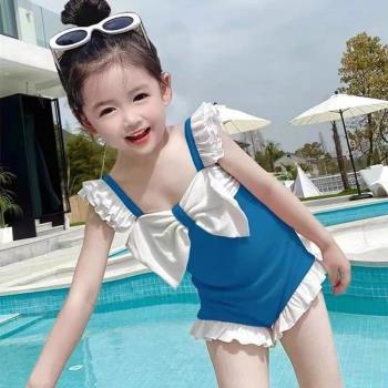 女童夏季連體泳衣兒童寶寶可愛甜美3歲小女孩6公主風8洋氣時尚潮5
