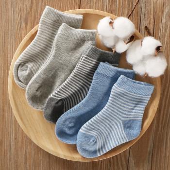 5雙裝冬季條紋控0-12歲兒童襪子