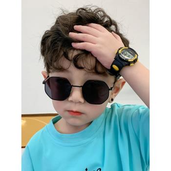 兒童墨鏡男童防曬時尚寶寶眼鏡防紫外線小孩潮帥氣男孩偏光太陽鏡