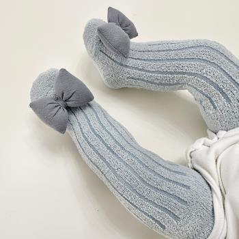 地板襪秋冬珊瑚絨室內可愛長筒襪