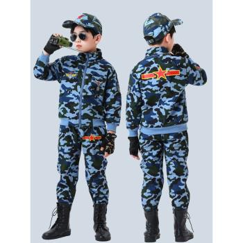 兒童新式解放軍特種兵外套迷彩服