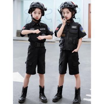 兒童夏季軍裝短袖特種兵警服