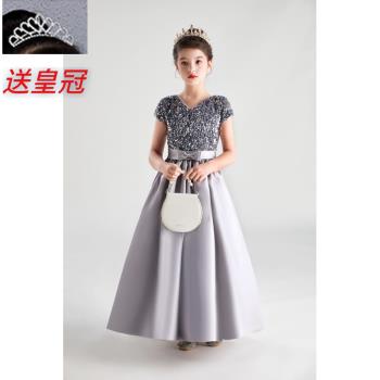 兒童銀色大提琴洋氣禮服