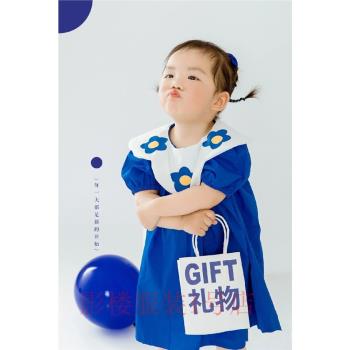 2023影樓新款北歐2-4歲服裝兒童小清新主題拍照衣服攝影藝術照衣