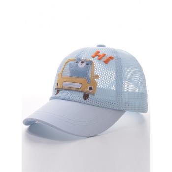英國NEXT ROAD男寶寶帽子嬰幼兒卡通遮陽鴨舌帽夏季透氣太陽網帽