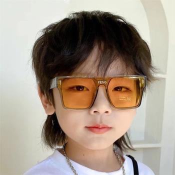 韓版墨鏡男童兒童太陽眼鏡潮酷時尚潮流男孩街舞走秀防紫外線眼鏡