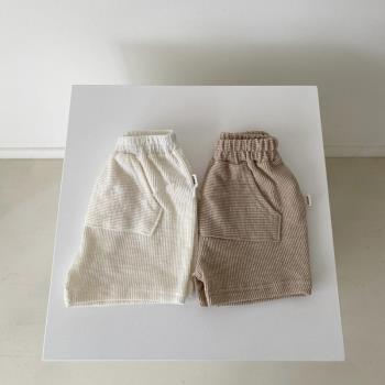 ins韓版夏季兒童短褲男女寶寶寬松褲子超薄款中褲外穿0-2歲1嬰兒
