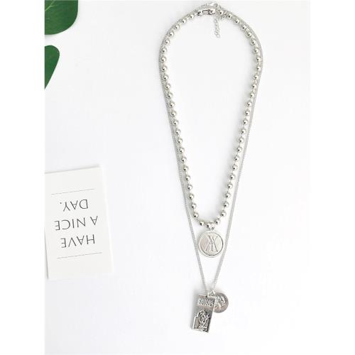 兒童項鏈男童飾品男孩配飾表演走搭配秀朋克做舊復古休閑鏈子衣服