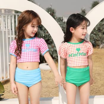 ins新款兒童泳衣女童韓版中小童時尚公主寶寶女孩分體游泳裝