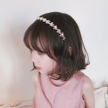 小美妮兒童韓國氣質珍珠公主發飾