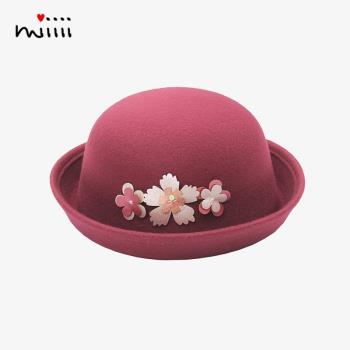 立體花朵時尚韓版中大兒童帽子