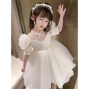 六一兒童演出服女童蓬蓬紗連衣裙幼兒園舞蹈表演服女孩公主裙禮服