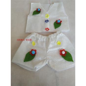新款兒童環保服裝環保泡泡材料手工製作環保衣服 親子時裝秀服裝