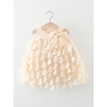 女童連衣裙夏季兒童吊帶背心裙0一1-2-3歲嬰兒女寶寶公主裙子洋氣