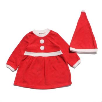 次品74高寶寶搖粒絨衣服拍照圣誕衣服嬰童圣誕老人服裝