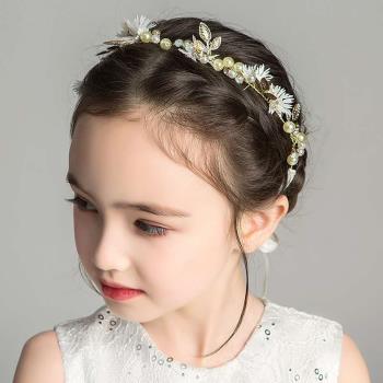 花環公主珍珠發簪演出兒童頭飾