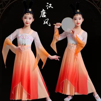 紅狐古典兒童唐印表演服裝舞蹈