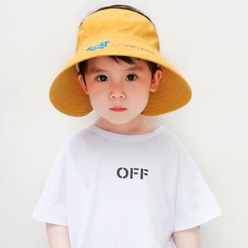夏季大檐防紫外線寶寶兒童帽子