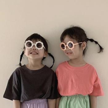 韓版寶寶男女童復古小孩百搭墨鏡