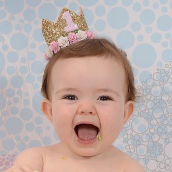 歐美嬰兒可愛拍照生日派對頭飾
