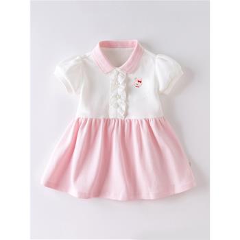 可愛女童夏裝寶寶純棉嬰兒連衣裙