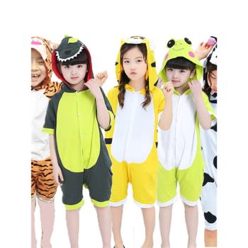 兒童節動物短袖青蛙老虎演出服