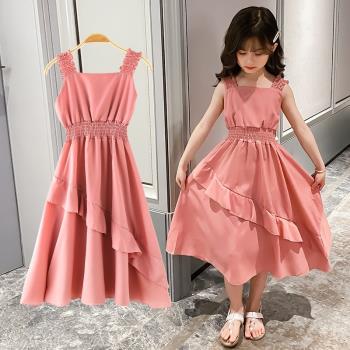女童連衣裙夏裝2021新款童裝小女孩公主裙兒童夏季洋氣仙女裙子潮