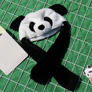 創意熊貓出行網紅動耳搞怪帽子