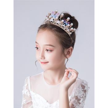 韓式蘇菲婭水晶兒童公主防滑皇冠